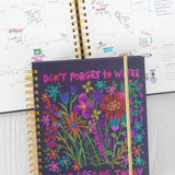 August 2025 - December 2026 17 month planner by Natural Life featuring holiday and goals pages, stickers, extra pockets, and more.