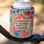 Floral printed bike cup holder with attachment by Natural Life.