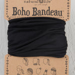 Natural Life black boho bandeau that can be worn as headband, tube top, and more.