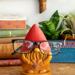 Natural Life hand carved wooden gnome eyeglass holder.
