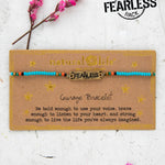 Beaded "Fearless" bracelet by Natural Life.