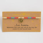 Natural Life beaded live happy bracelet.