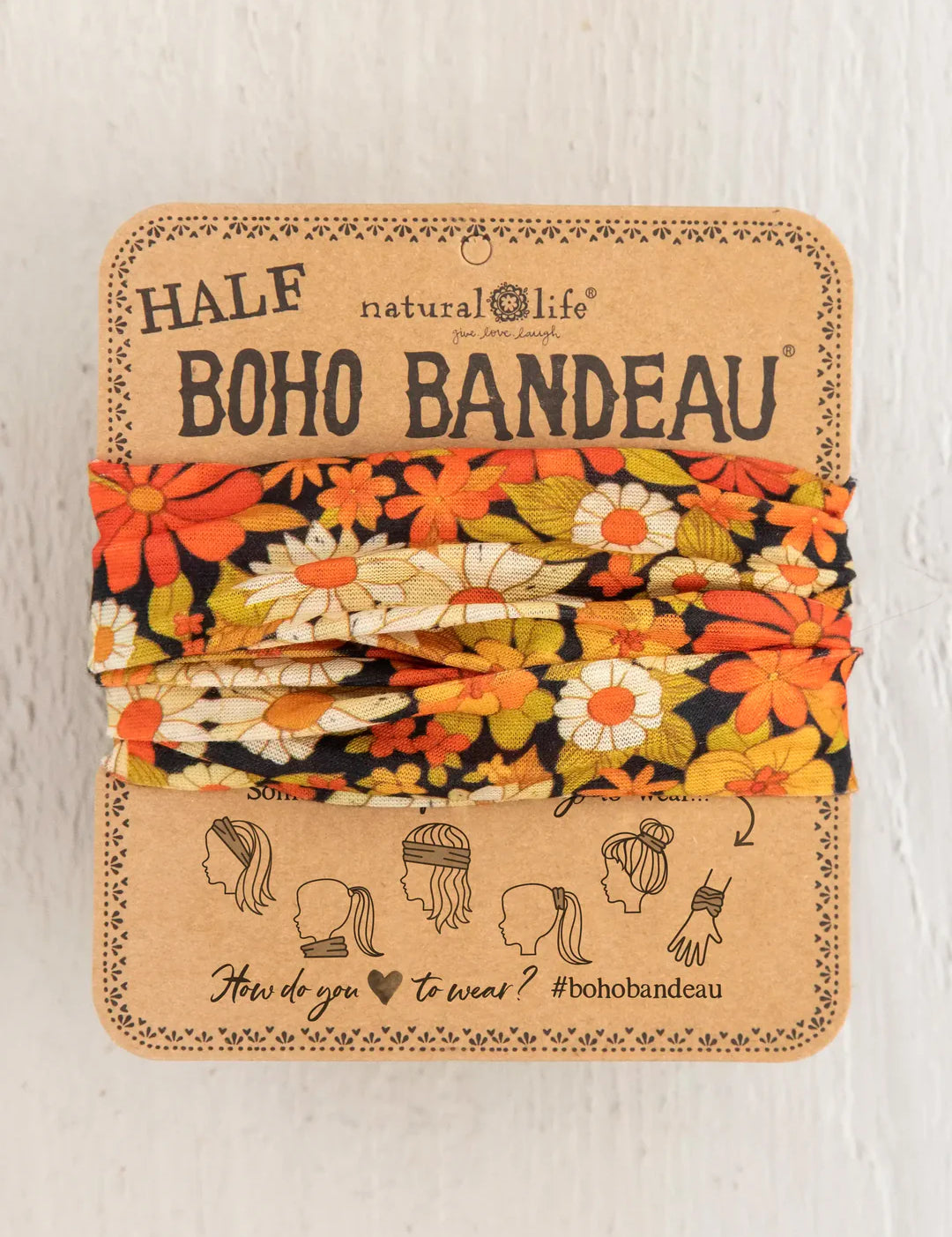 Boho Bandeau in ditsy garden pattern by Natural Life.