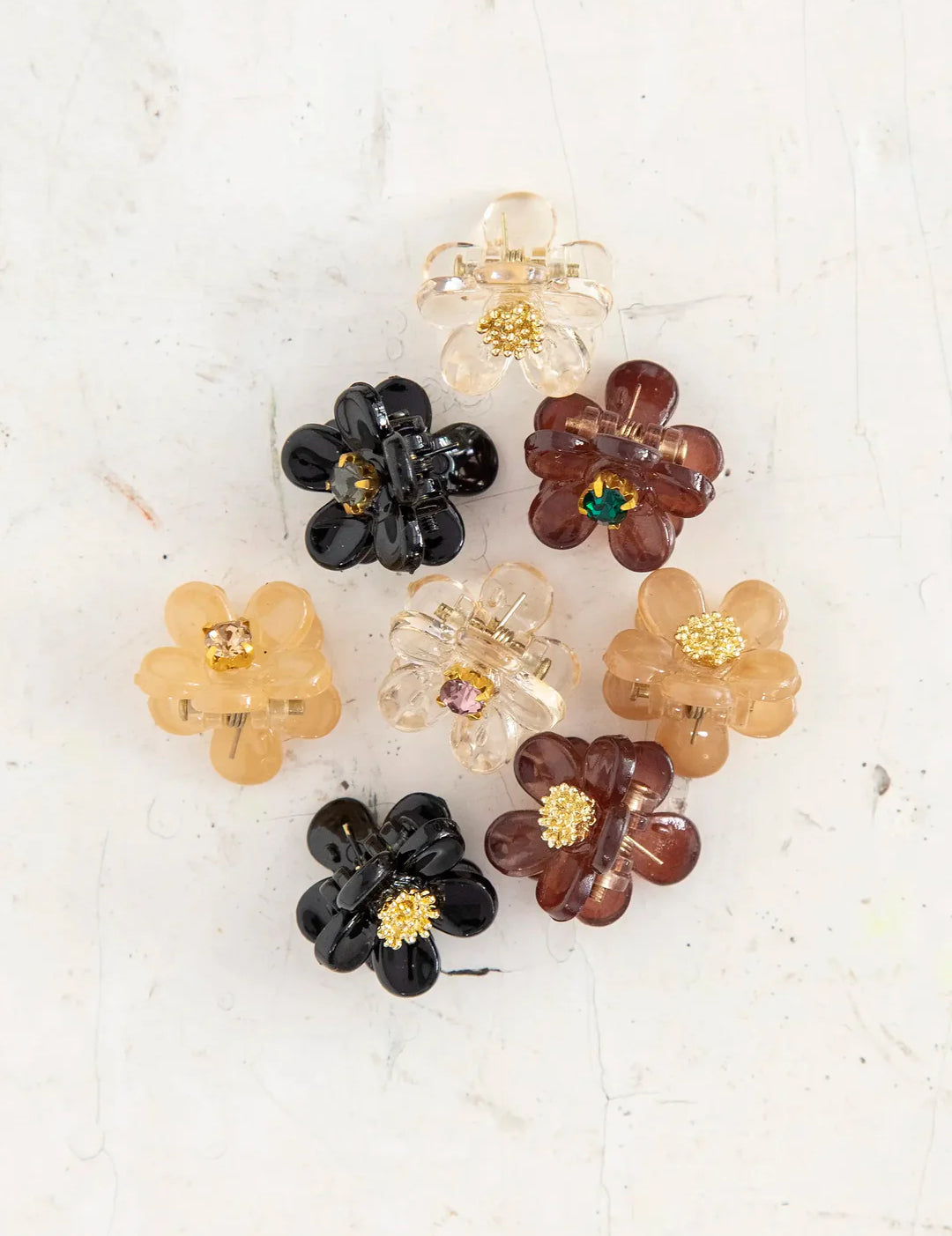 Micro mini hair clips in neutral colors by Natural Life.