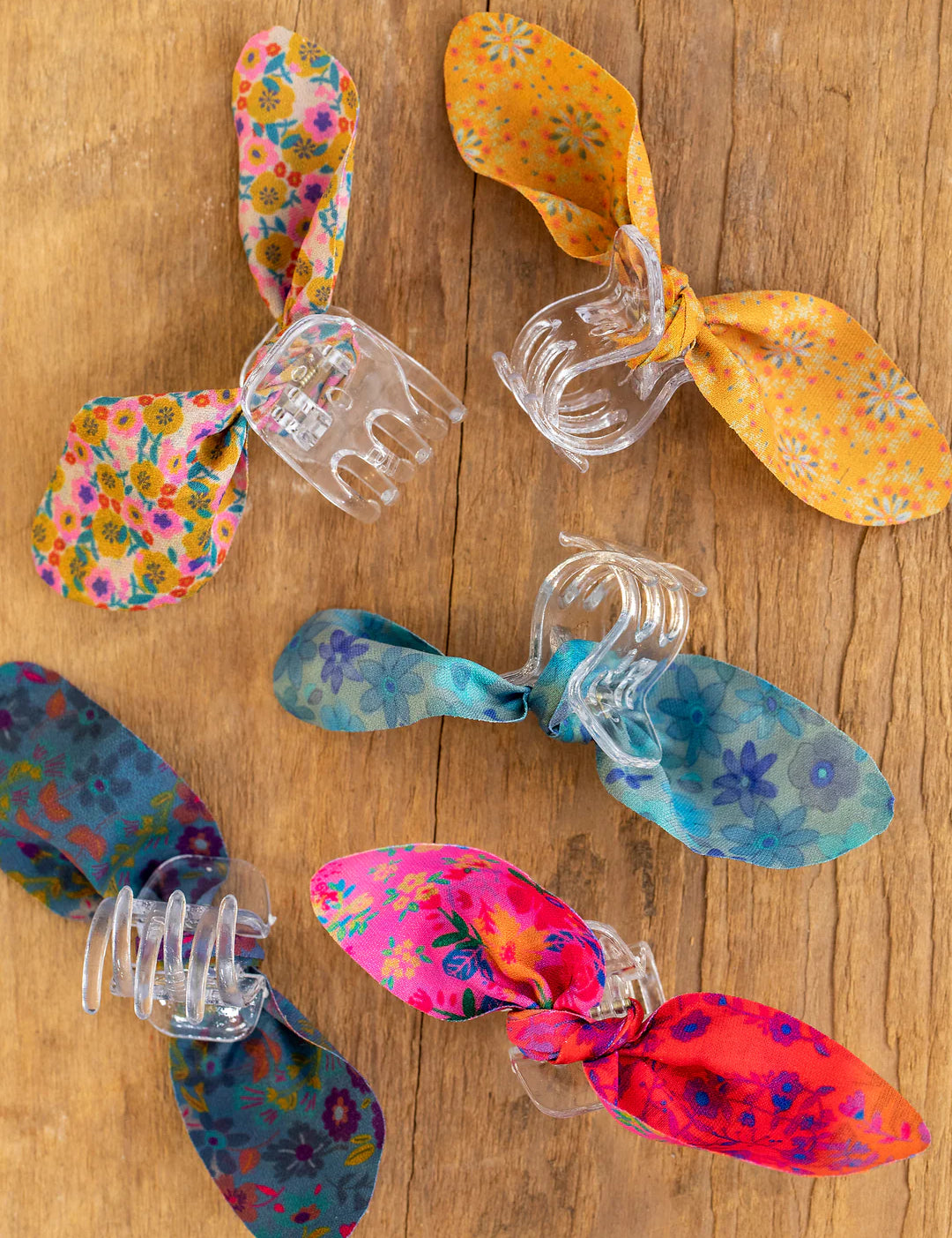 Mini bow clips, set of 5, by Natural Life.