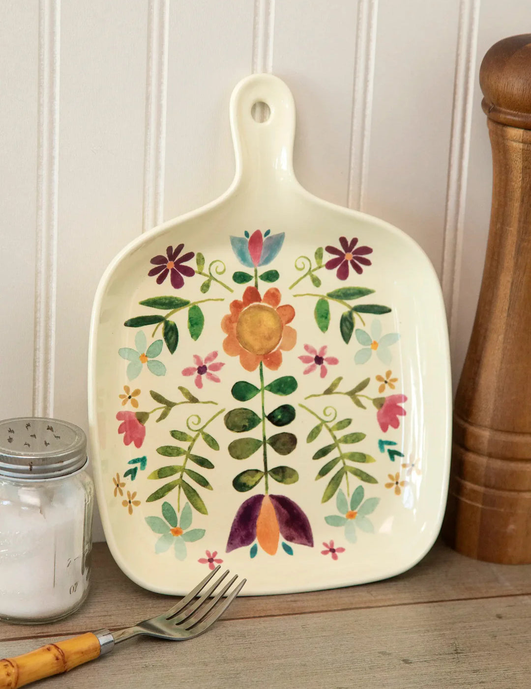 Oven-to-table plate by Natural Life that is oven-safe up to 465F.