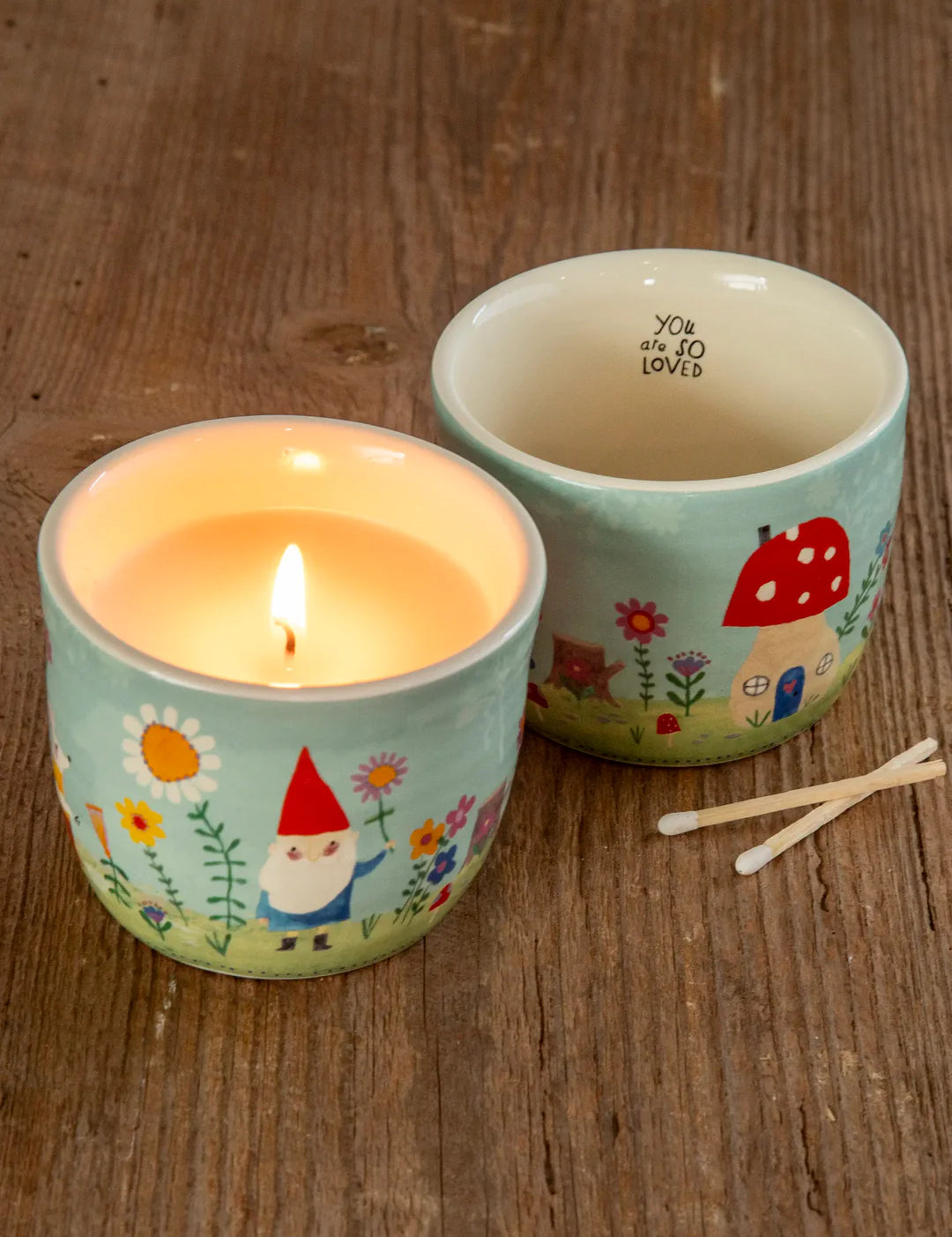 Secret message revealing 20 hours burn time candle by Natural Life.