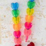 Natural Life pack of 2 highlighter sticks with 7 different colors each in heart shape.