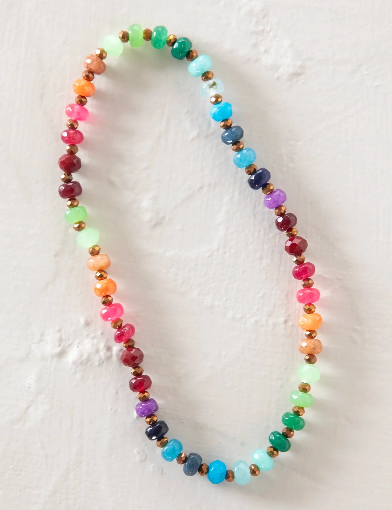 Beaded choker necklace and bracelet in multicolor by Natural Life.