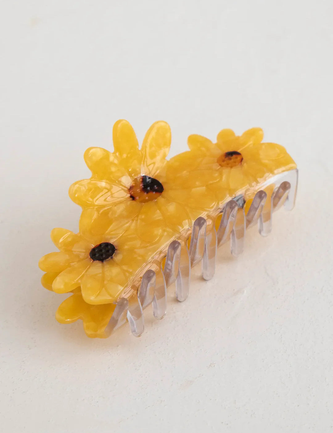Sunflower Natural Life hair claw clip.