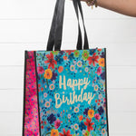 Reusable happy birthday gift bags by Natural Life.