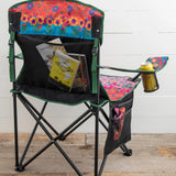 Natural Life Folding Camp Chair - Folk Floral Border