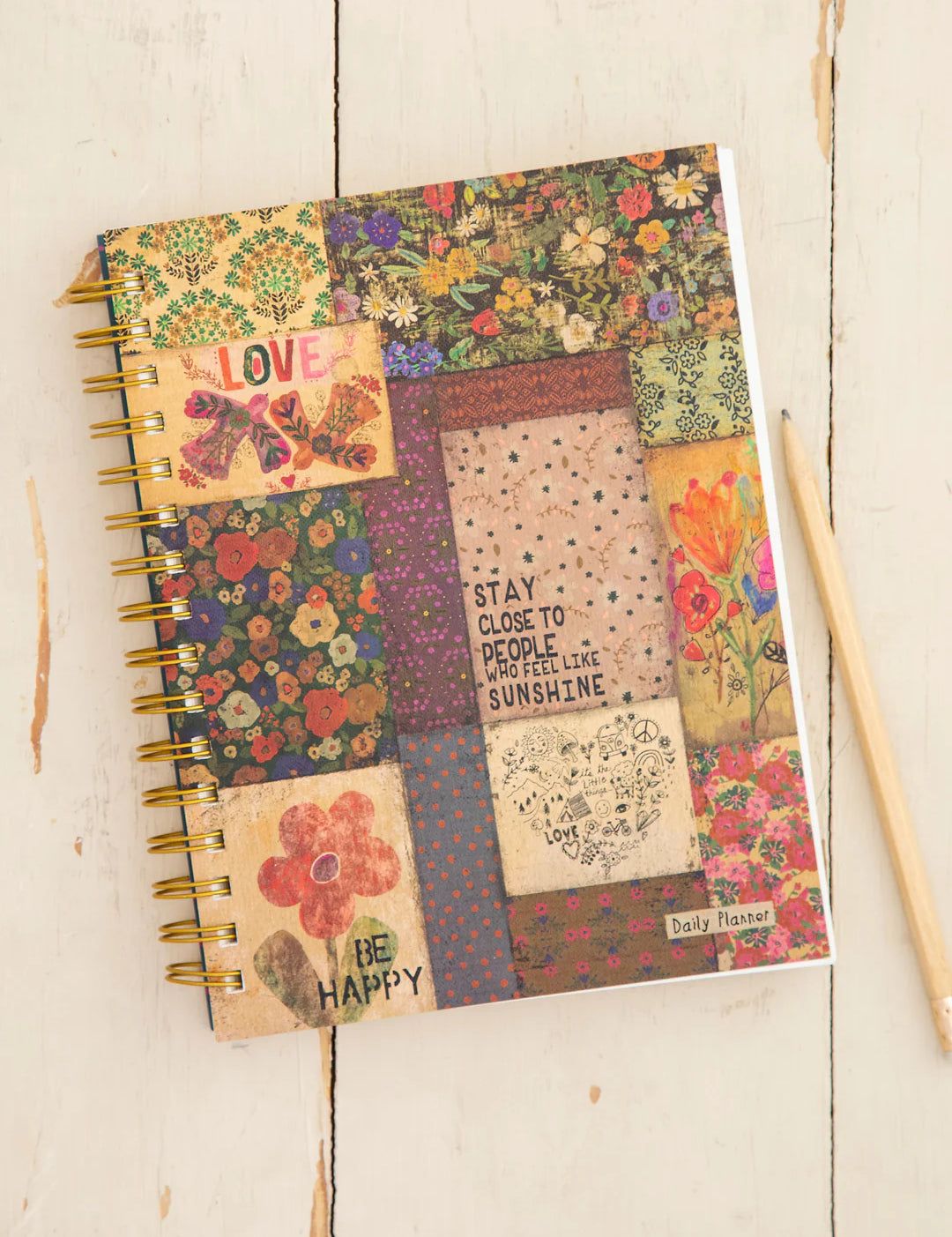 Natural Life To Do List Planner - Patchwork - Lace and Grace Boutique
