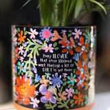 Natural Life Artisan Planter - Every Flower - Navy