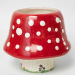 Natural Life So Cute Ceramic Planter - Mushroom Red - Lace and Grace Boutique