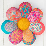Natural Life Whimsy Patchwork Pillow - Flower - Lace and Grace Boutique