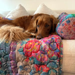Natural Life Sofa Pet Bed - Rainbow Bandana Patchwork - Lace and Grace Boutique