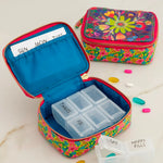 Natural Life Daily Pill Case - Pink Neon Green - Lace and Grace Boutique