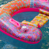 Natural Life Pool Float Lounger - Pink Border