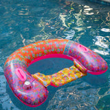 Natural Life Pool Float Lounger - Pink Border