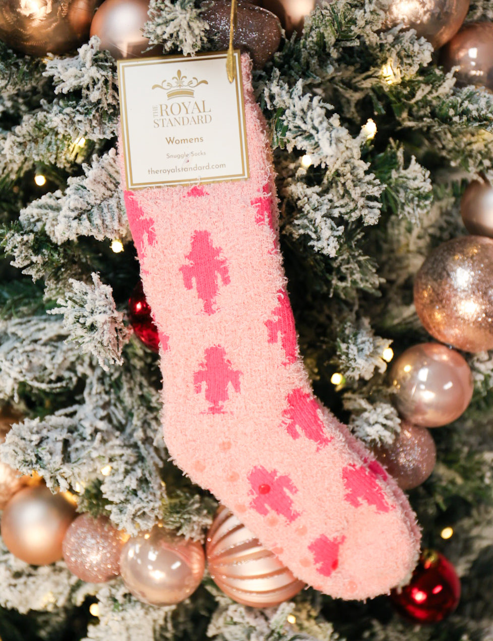 Nutcracker Cozy Tall Socks - Pink - Lace and Grace Boutique