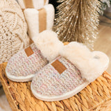Simply Southern Fur Lined Slipper - Light Grey
