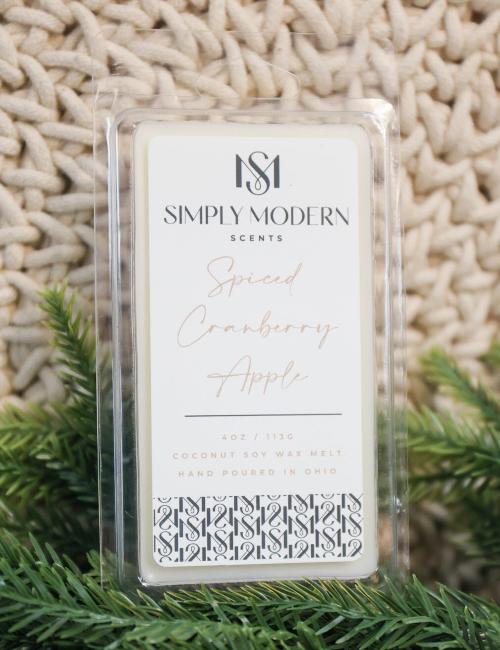 Simply Modern Wax Melt - Spiced Cranberry Apple - Lace and Grace Boutique