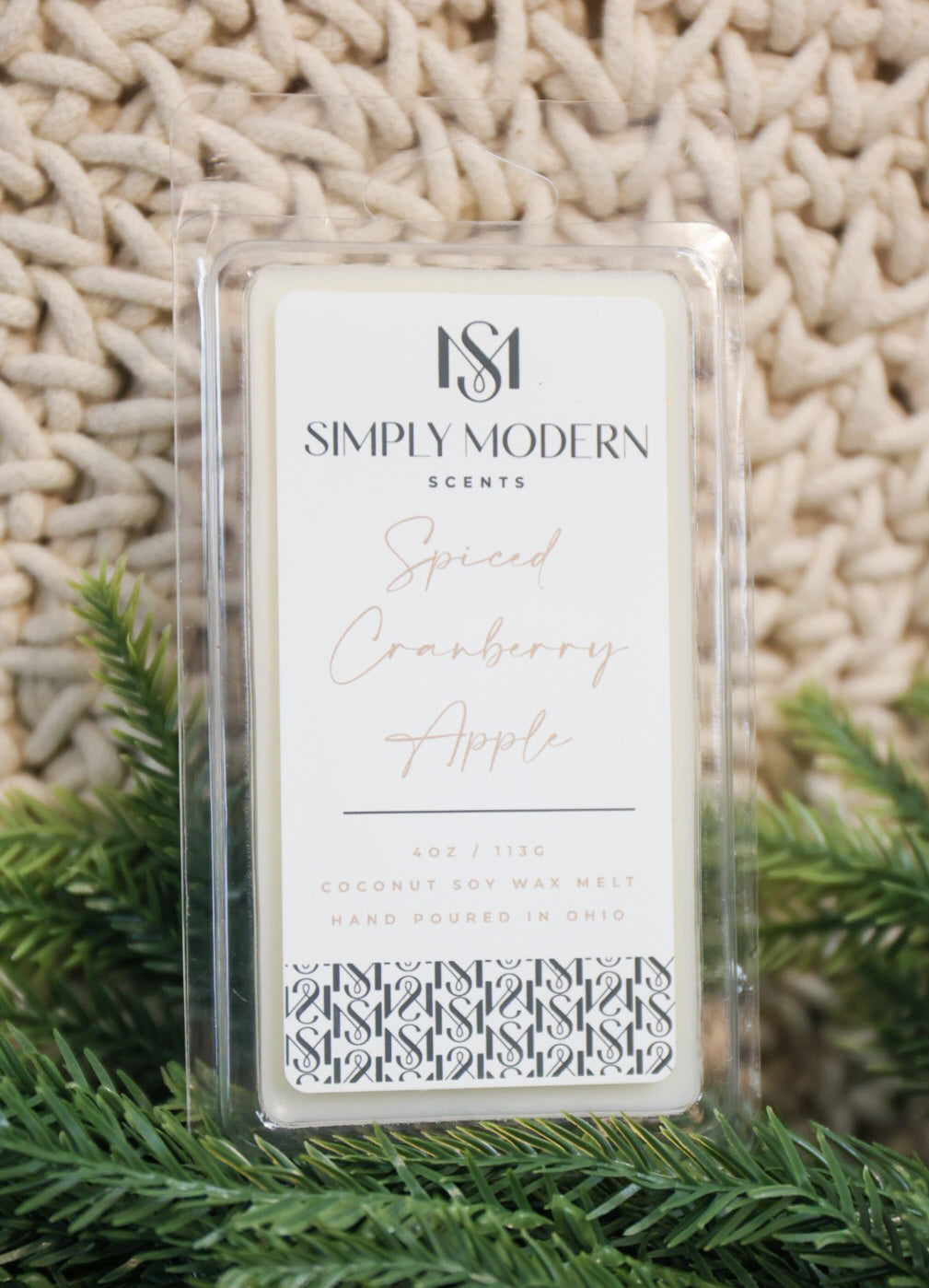 Simply Modern Wax Melt - Spiced Cranberry Apple - Lace and Grace Boutique