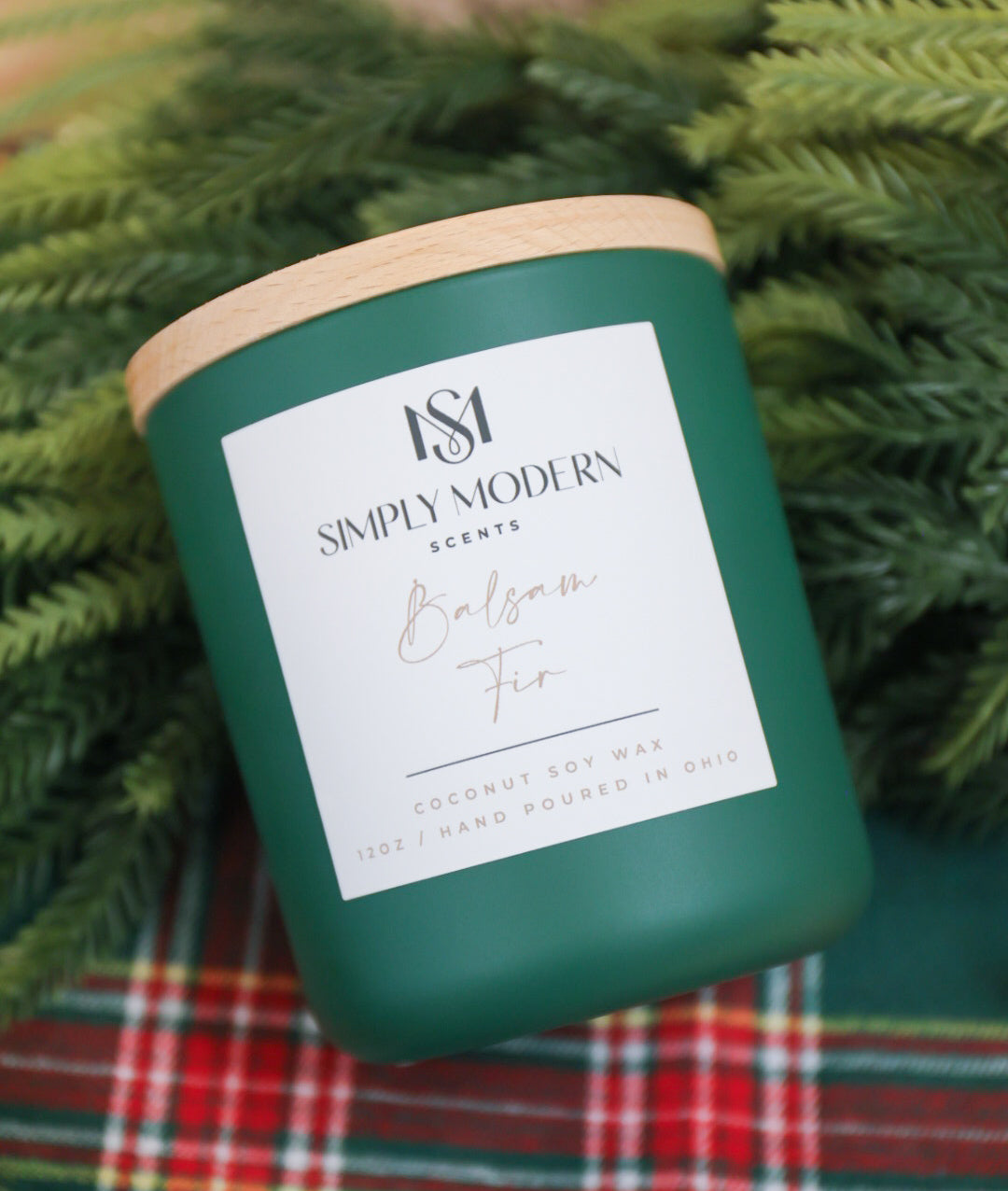 Simply Modern Soy Wax Candle - Balsam Fir - Lace and Grace Boutique