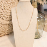 Dainty Pearl Detail Necklace - Gold