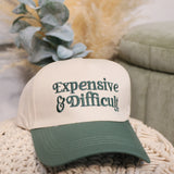 Expensive & Difficult Two-Tone Canvas Cap - Dark Forest