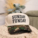 Sunday Funday Two-Tone Canvas Cap - Camo