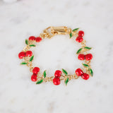 Linked Cherries Bracelet