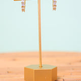 Sparkle Huggie Hoop Earrings - Gold - Lace and Grace Boutique