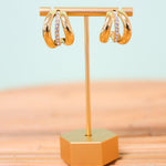 Golden Era Hoop Drop Earrings - Lace and Grace Boutique