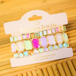 Sparkle Multi Heart Bracelet Stack Set - Lace and Grace Boutique