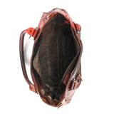 Open desert sunset Rockababy showing the organic cotton lining and interior zip pocket