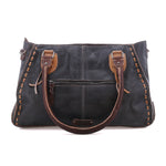 Java Rustic Rockababy with dual top handles and the exterior zip pocket for phone and small essentials
