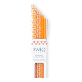 Swig Pumpkins + Orange Reusable Straw Set