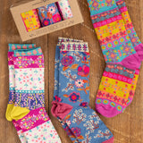 Natural Life Boho Socks Set - Cream Borders - Lace and Grace Boutique