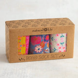 Natural Life Boho Socks Set - Cream Borders - Lace and Grace Boutique