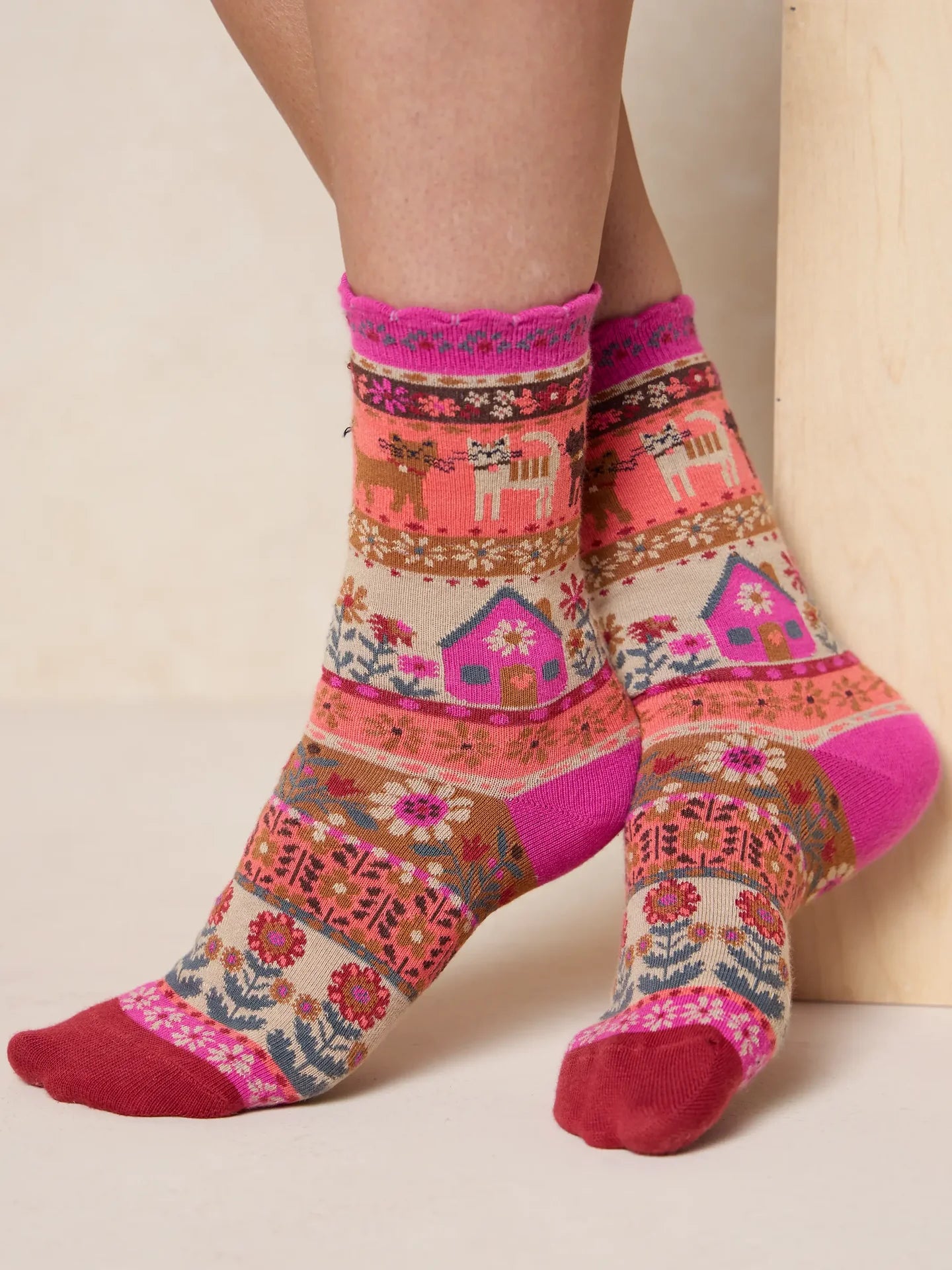 Natural Life Boho Sock Set - Cat - Lace and Grace Boutique