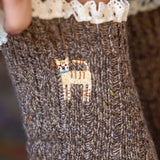 Natural Life Little Things Embroidered Socks - Cat