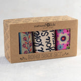 Natural Life Boho Socks, Set of 3 - I Love You So Much