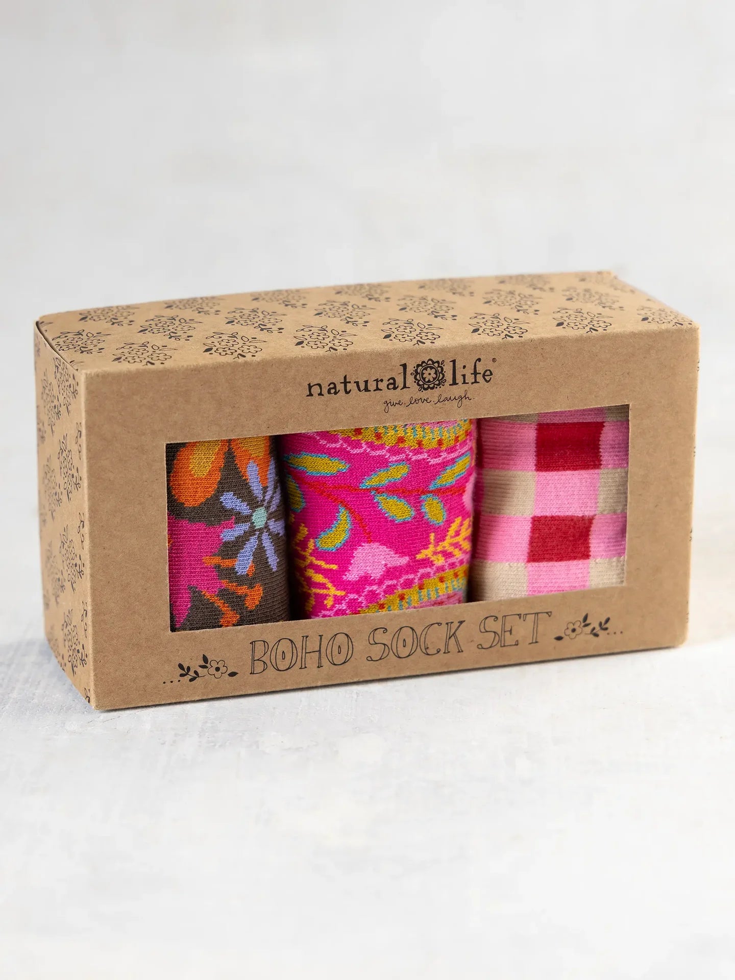 Natural Life Boho Sock Set - Red Heart - Lace and Grace Boutique