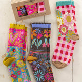 Natural Life Boho Sock Set - Red Heart - Lace and Grace Boutique