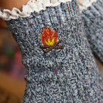 Natural Life Little Things Embroidered Socks - Campfire - Lace and Grace Boutique