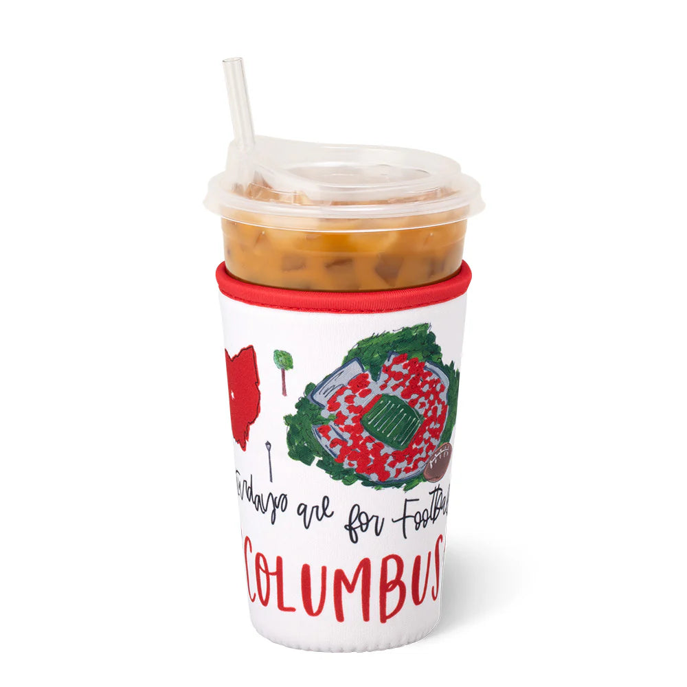 Saturdays In Columbus iced drink coolie by Swig.