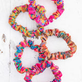 Natural Life Mixed Print Scrunchies -  Pink