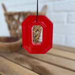 Simply Modern red block o freshie in support of Ohio in the scent urban cowboy.